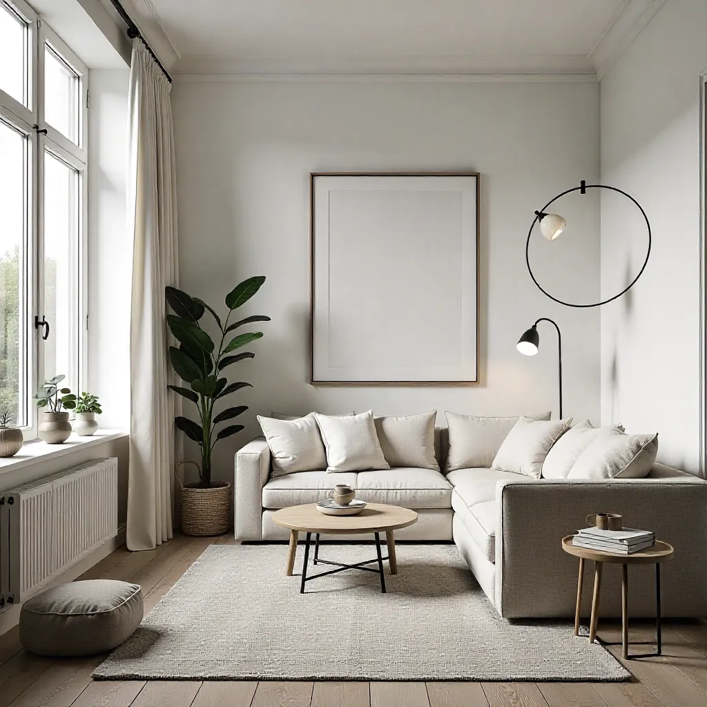 Birch wood furniture in minimalist setting
