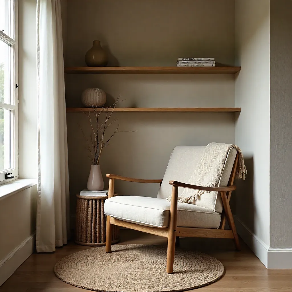 Ash wood furniture with natural finish